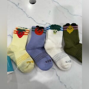 Bombas Junior Midweight Socks - Yellow, Purple, White, Green Size 8T-11T